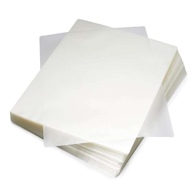 Amazon Basics Clear Thermal Laminating Plastic Paper Laminator Sheets 9 x 11 5-Inch 200-Pack 2 8mil