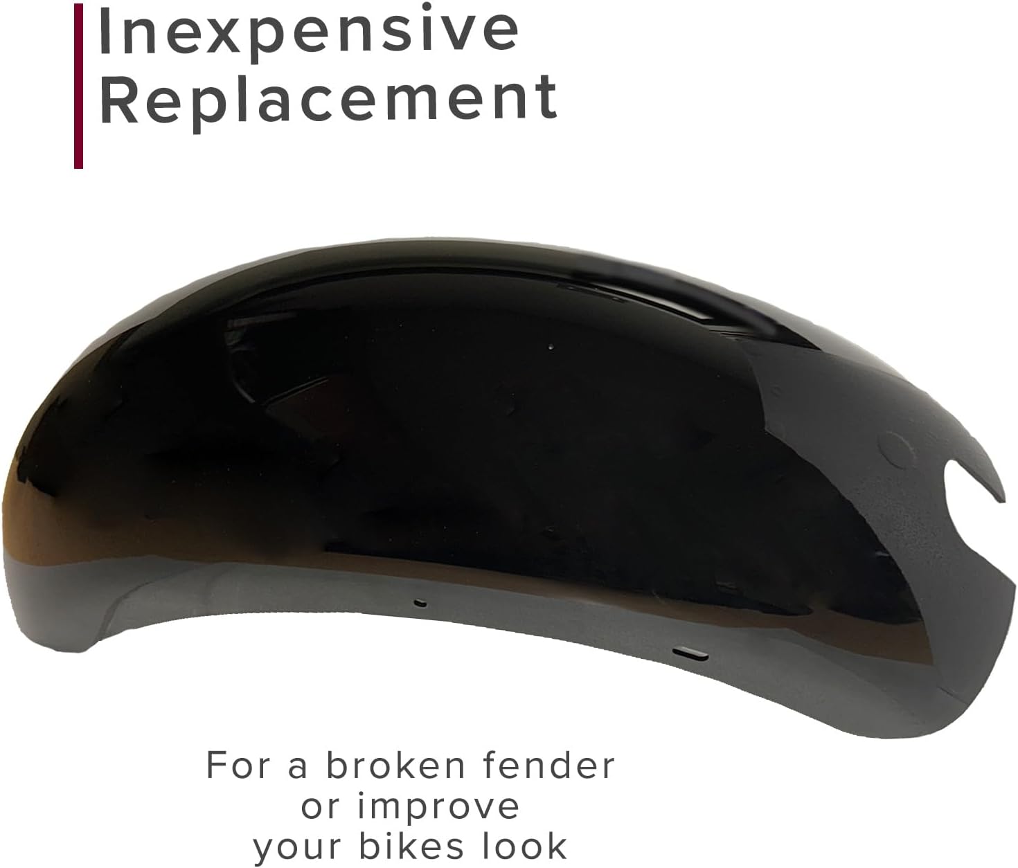 AlveyTech Plastic Rear Black Fender - Replacement Part for Baja, Hensim, Massimo, MB165 & MB200, Warrior, Heat Mini Bike, Top Tire Guard Parts, Dirt Pit Bikes, 196cc 6.5 Hp Engine Fenders, DIY