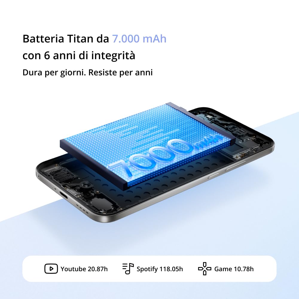 realme 16 5G Smartphone 6550mAh Batteria, 6GB RAM 256GB ROM, Display AMOLED 120Hz, Ricarica 60W, IP69 Impermeabile, Nero Air