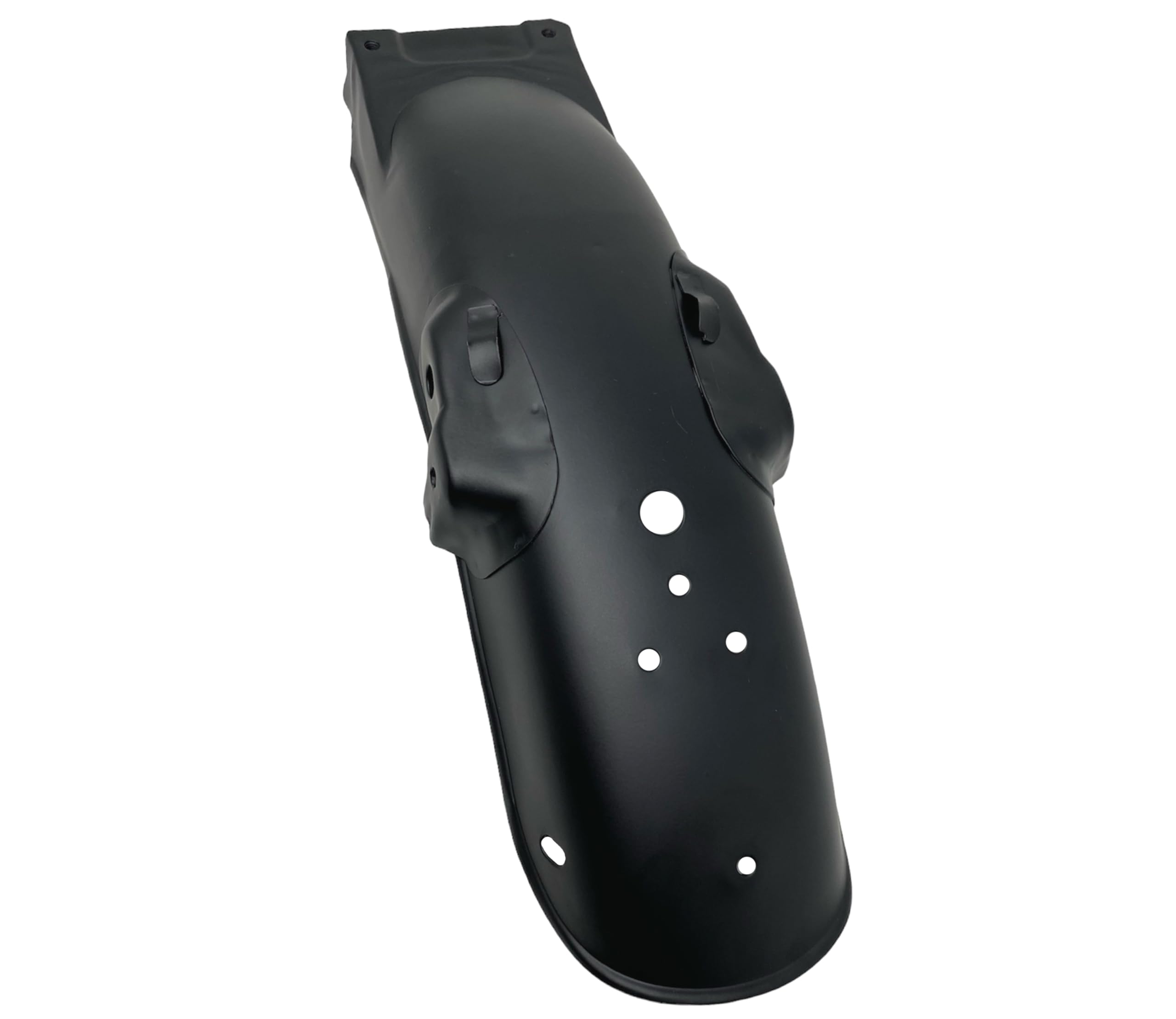 Parafango posteriore per motocicletta per Cafe Racer, Scrambler, Street Bike, Roadster Project | Acciaio inossidabile nero | UNIVERSALE (Parafango posteriore nero)