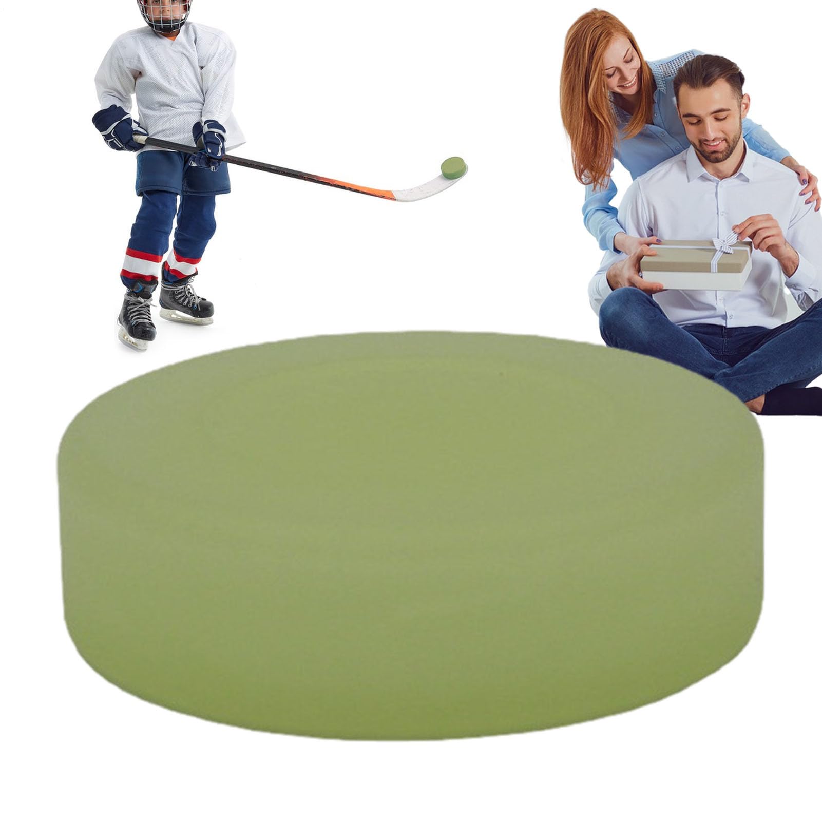 Générique Hockey Puck - PVC 9x9x3cm Practice Ice Ball | Street Hockey Balls with Durable, Smooth, Indoor Outdoor Training | Roller Hòcĸey, Kids, Adults