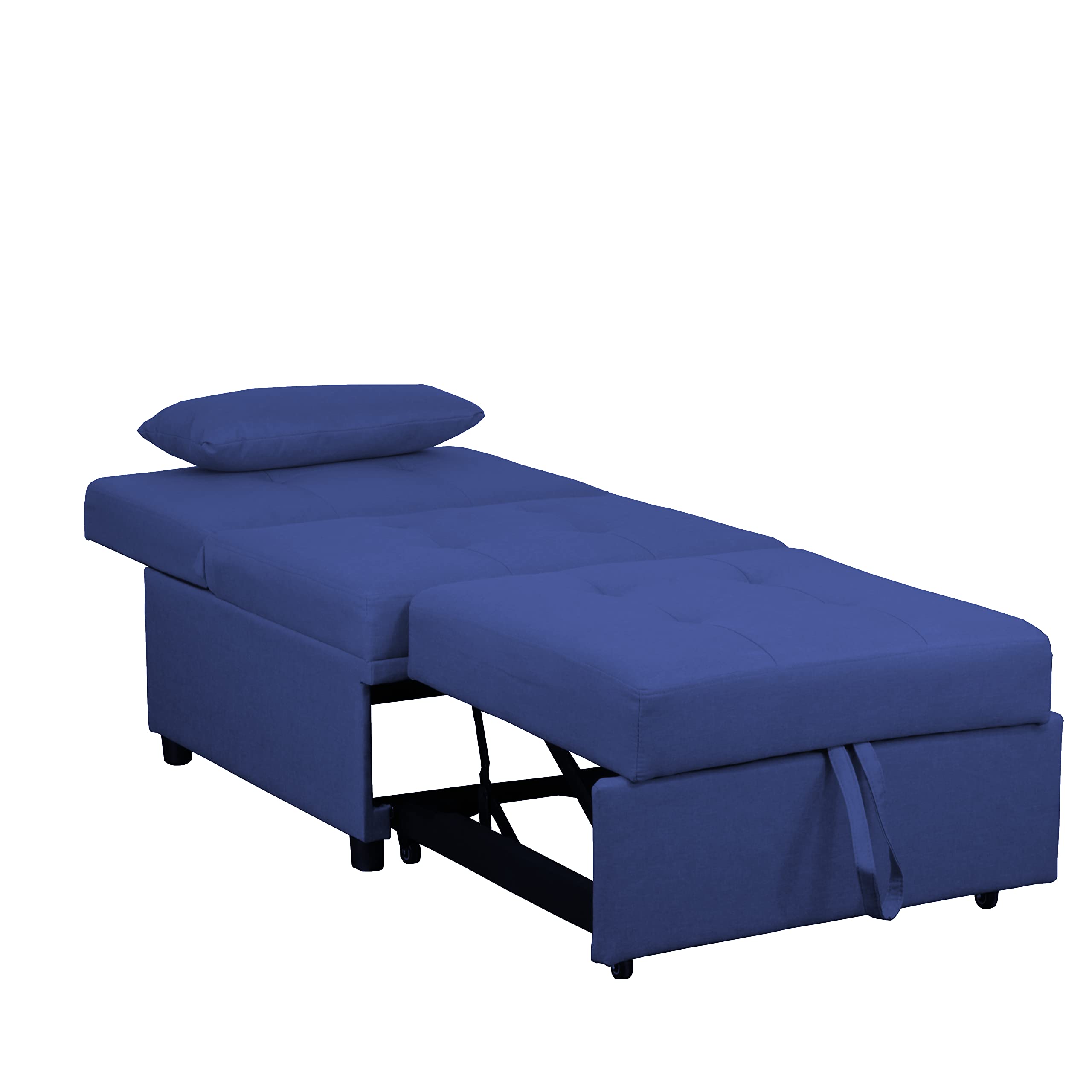 Poltrona Pouf Letto Prestodormo Totò Piccinni - Apre In Letto Singolo, Senza Braccioli, Patchwork - Foto 3