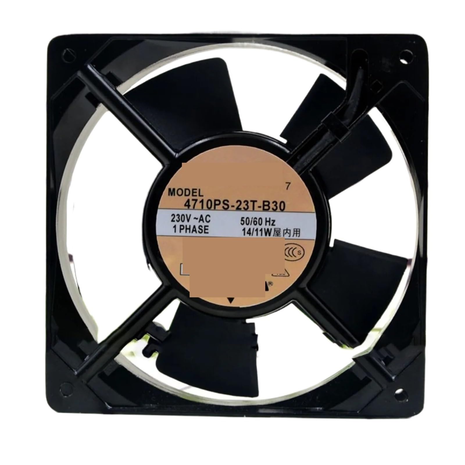 4710PS-23T-B30 | AC230V 14W/11W | 12CM | Metal Frame Axial Cooling Fan
