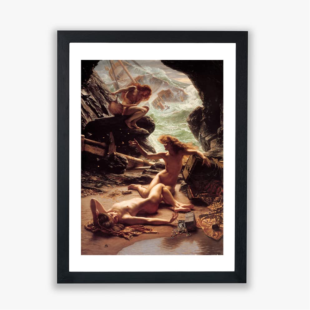 Poster giclée Cave of the Storm Nymphs Waterhouse - Impression Murale de Qualité Musée en XL