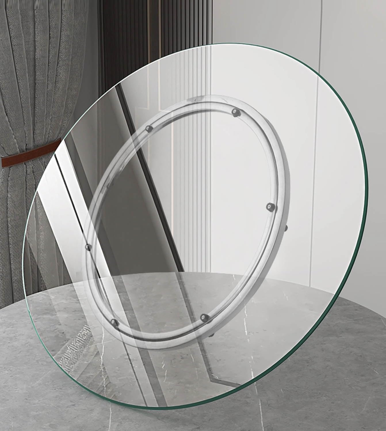 Cuscinetto in Alluminio Lazy Susan, Cuscinetto A Sfere per Giradischi, Hardware Giradischi, Piedini in Gomma Antiscivolo Facili da Installare, 400~800mm (Misurare : 70cm(27.6inch))
