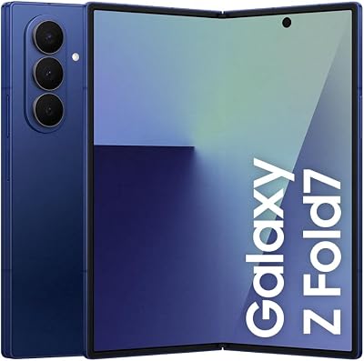 Samsung Galaxy Z Fold7 AI Smartphone mit Galaxy AI, KI-Handy mit Android, Faltbares Design, Großes Display für Multitasking, 200-MP-Kamera, 512 GB, 12 GB RAM, Blue Shadow, 3 Jahre Herstellergarantie