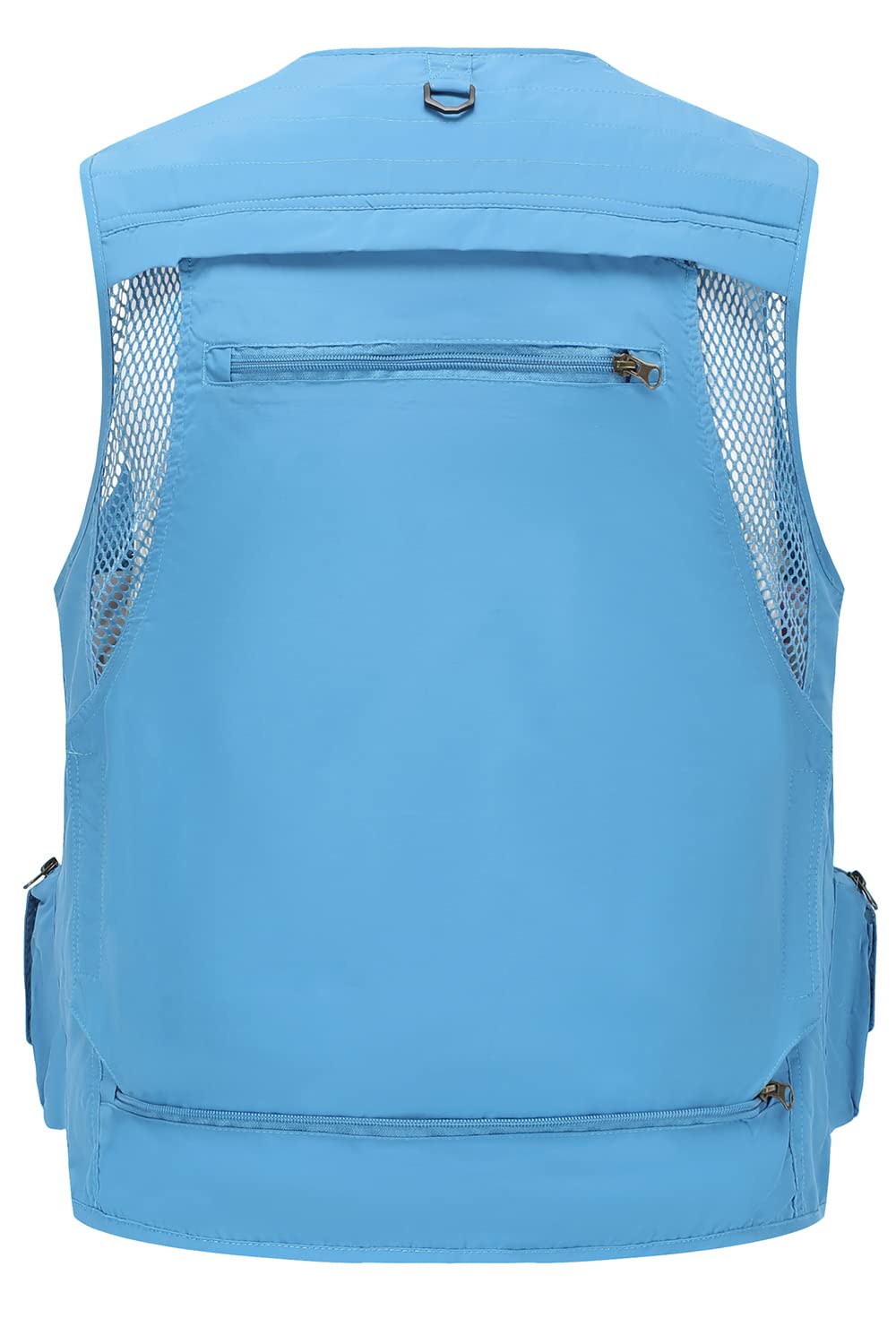 Gilet da pesca Gilet da lavoro all'aperto Hbufnha Unisex Caccia Viaggio Fotografia Safari Gilet Con Multi Tasche, 2 # blu cielo, XX-Large