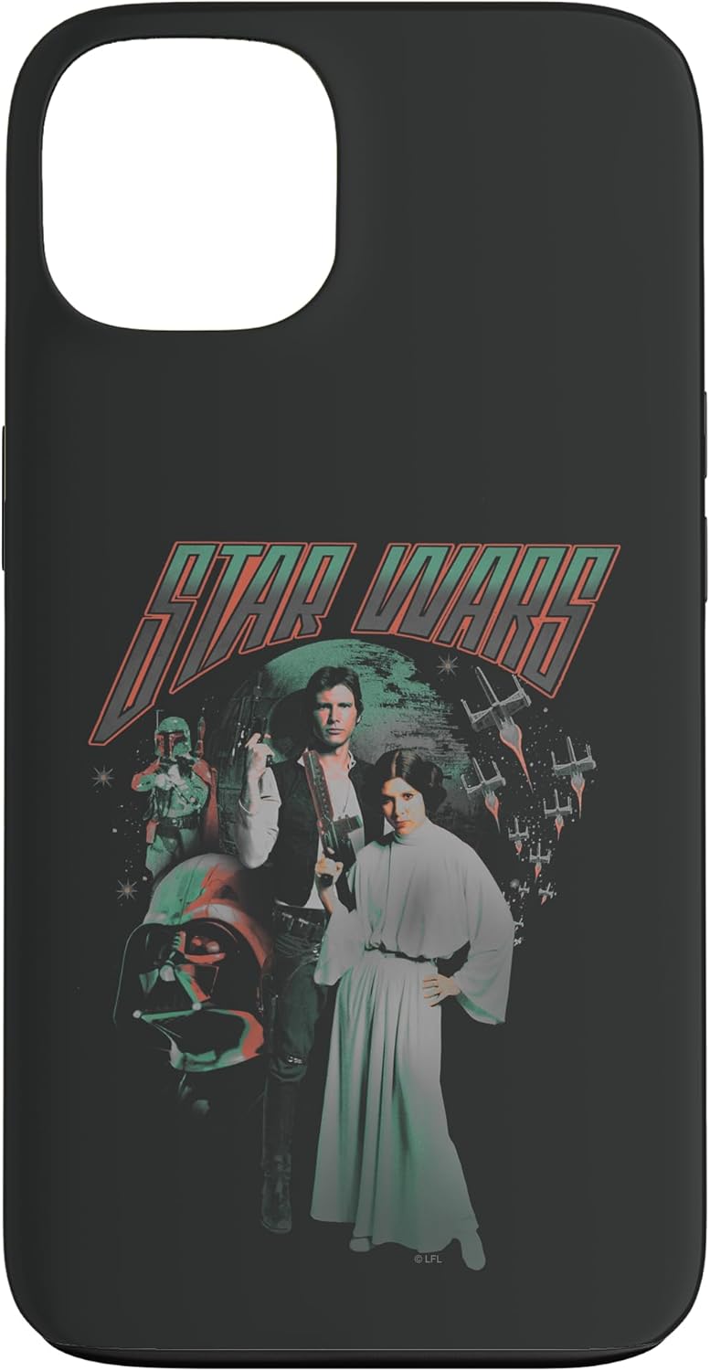 iPhone XR Star Wars Retro Han Solo & Princess Leia Group Shot Case
