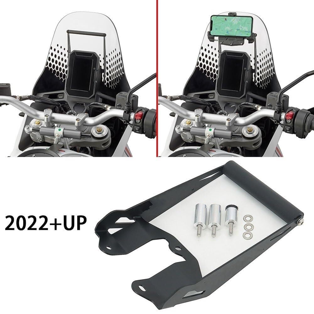 Porta navegación Manillar Moto Soporte para Teléfono Compatible con Ducati para Desert X 937 2022-2023