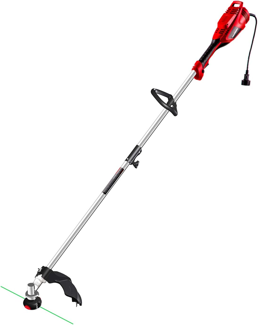 LawnMaster Red Edition GT1644 10-Amp 16-Inch Lightweight Electric Rope Trimmer with Shoulder Strap