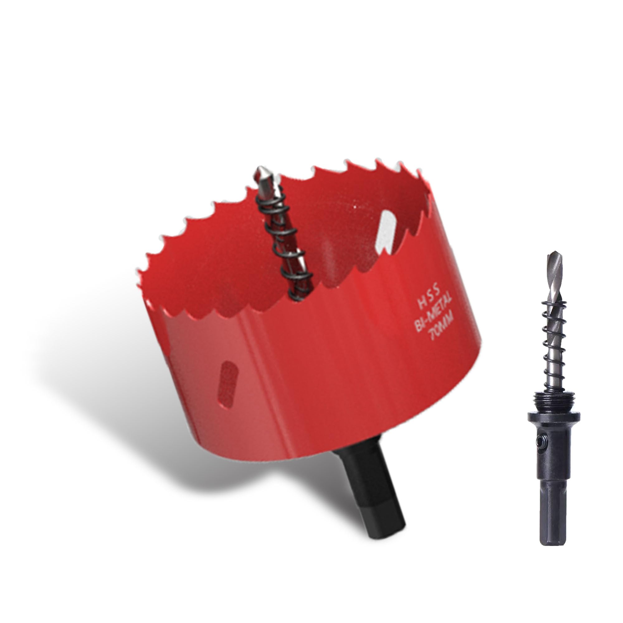 70mm Hole Saw, Bi-Metal Hole Saws Cutter, HSS Drill Bit with Arbor for Wood, Plastic, Drywall, Ceiling Lights & Soft Metal, Smooth Fast Cutting