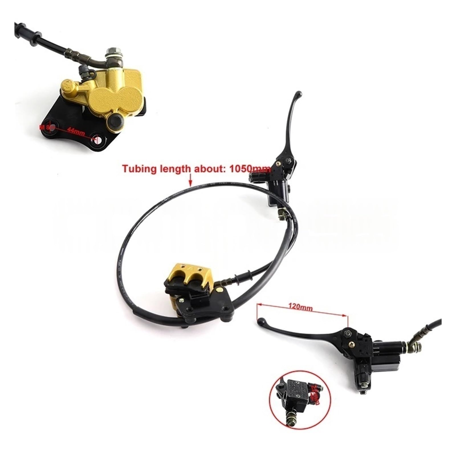 Disco freno flottante 1Set Moto Anteriore Kit Freno A Disco Idraulico Per 110cc 125cc 140cc BBR TTR Scooter Pitbike(Brake disc)
