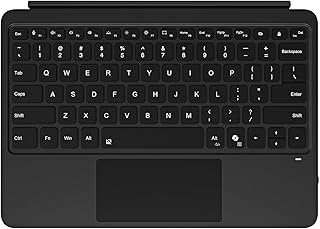Magnetic Bluetooth Keyboard Cover for Surface Pro 12" 1st 12 inch Laptop Released in 2025 with Backlit (Black) Price In India