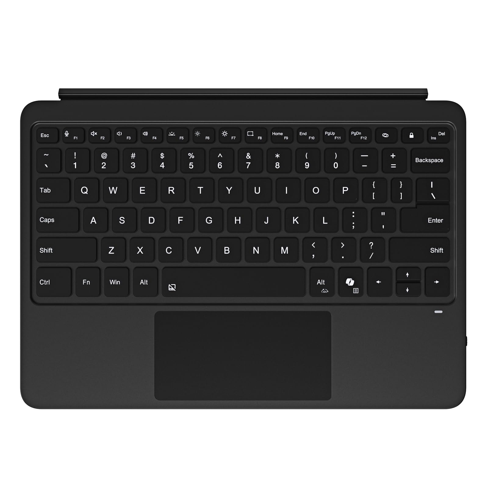 Magnetic Bluetooth Keyboard Cover for Surface Pro 12" 1st 12 inch Laptop Released in 2025 with Backlit (Black)-picture-24