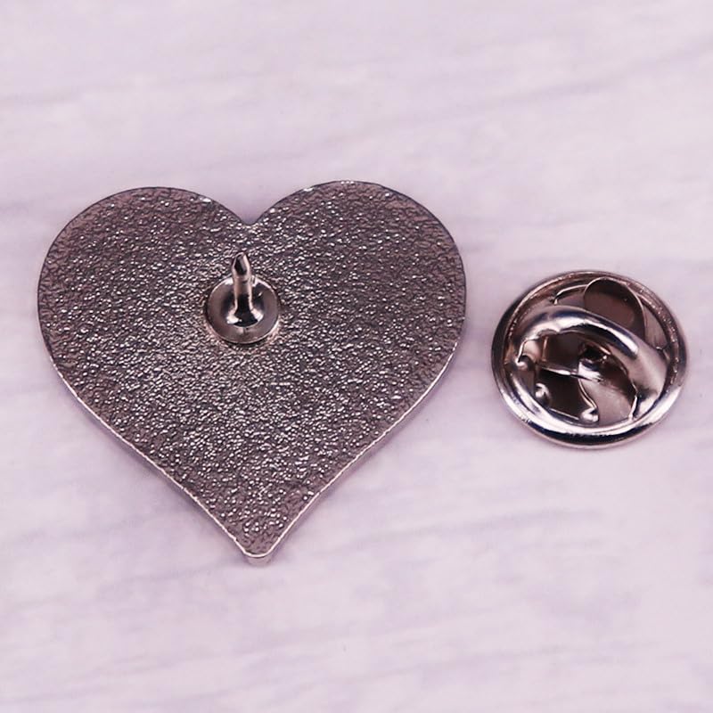 Image of I love MILFs Hot DADS Hot Moms Spicy Mom heart shaped Enamel Lapel Pin brooch badge Jewelry accessories