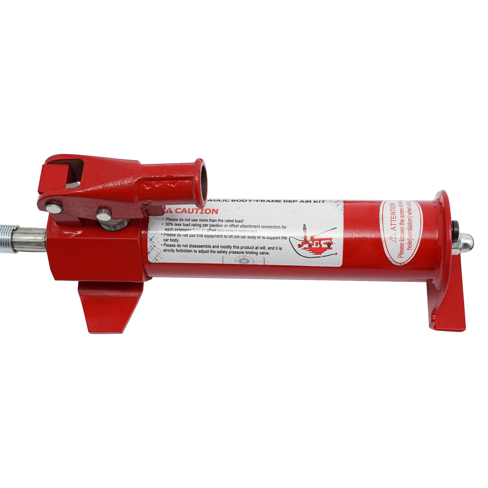 Martinetto idraulico da 4T, Pompa manuale idraulica, cilindro idraulico, pressa idraulica, Set di riparazione scocca idraulica, pressa per carrozzeria, Rosso