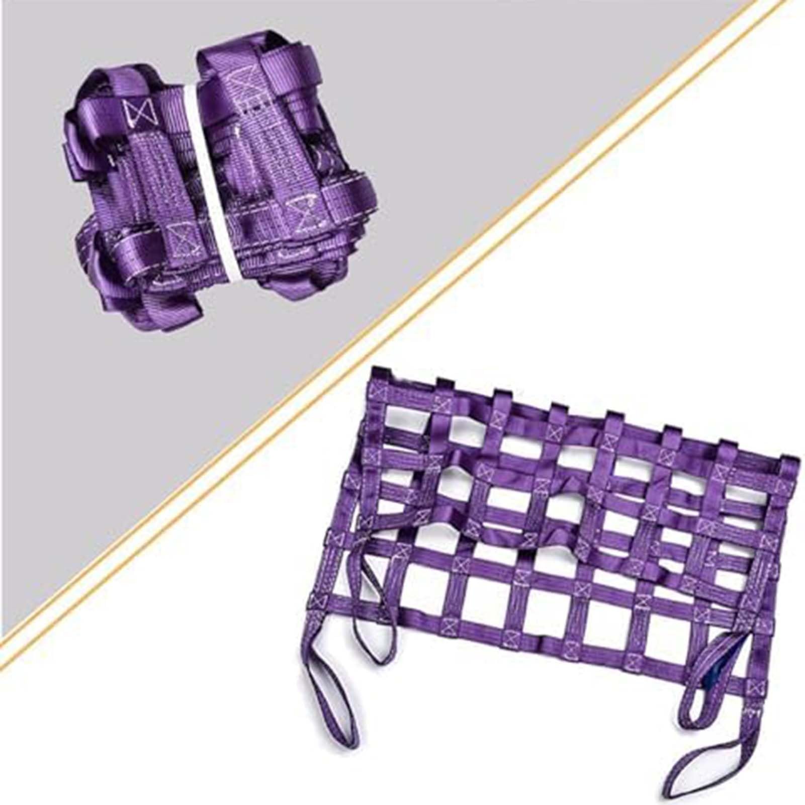 Hochbelastbares Ladungssicherungsnetz - Flaches Hebenetz Aus Polyester Für LKW Und Anhänger, Reißfestes, Robustes Lastennetz(1.5 X 1.5M/Mesh 10cm/Load 300kg)