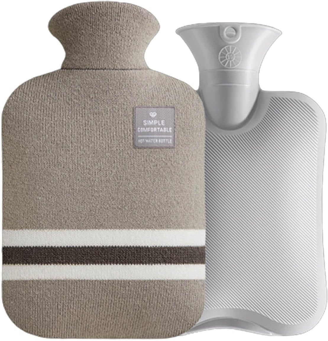 Hot Water Bottles with Cover UK,2L Hot Water Bag Large,Hot Water Bottle