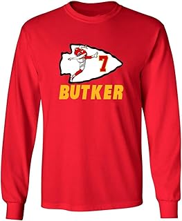 Long Sleeve Harrison Butker 7 Kansas City Logo Shirt T-Shirt Mens Long Sleeve