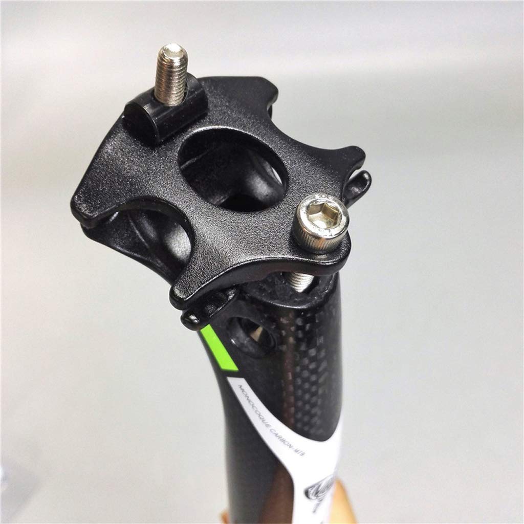 VPPV Reggisella Carbonio Bici 27.2mm, 3K Regolabile Reggisella per Bicicletta Unisex di per Componenti per Ciclismo su Strada Componenti