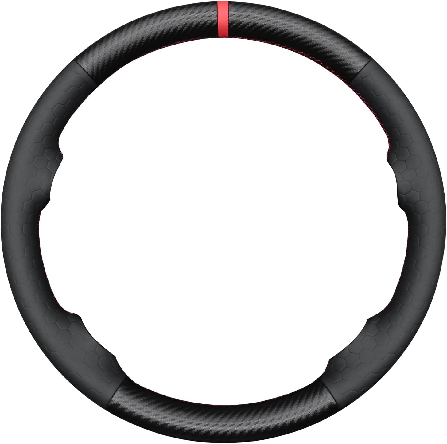 MEWANT for Mustang Steering Wheel Cover 1994-2004 Hand-Stitched Leather Car Steering Wheel Wrap for Ford Mustang Accessories