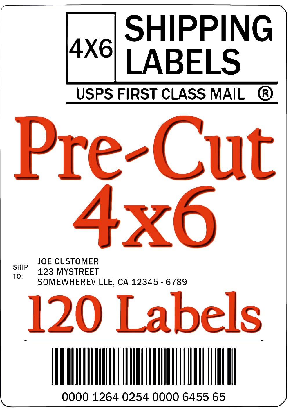 4X6 Inch Shipping Label for Inkjet and Regular Laser Printer 4X6 Inch (500)