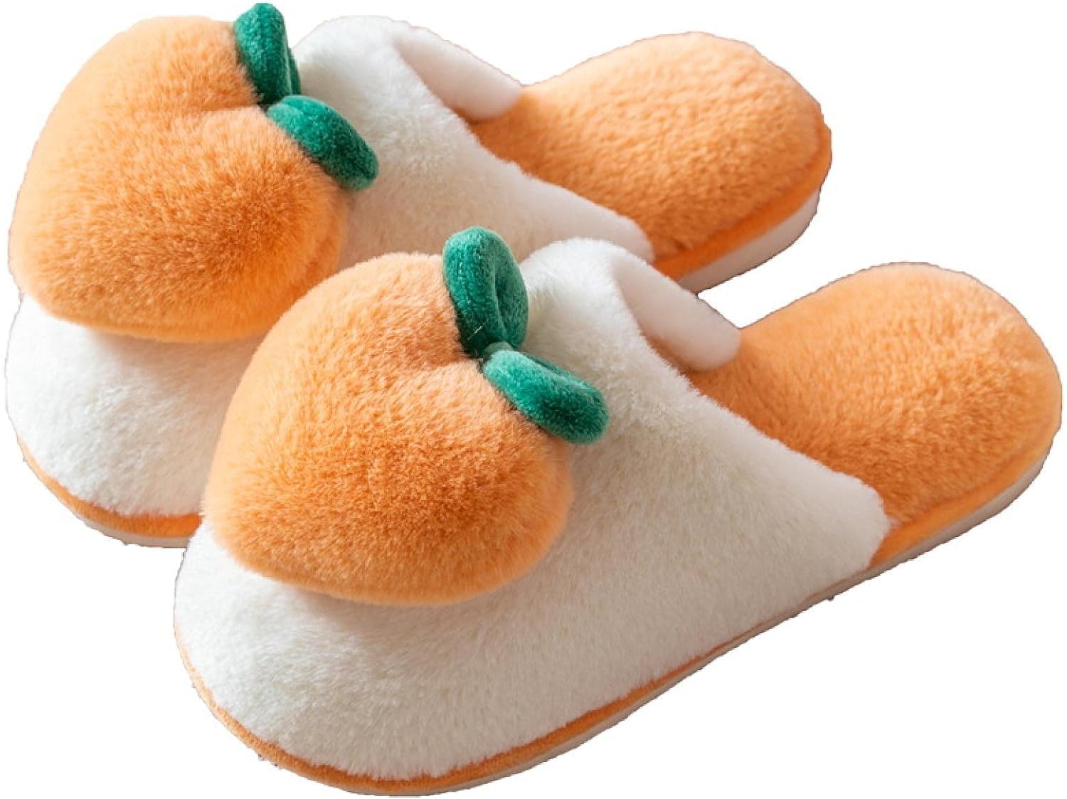 Infispace Men and Women Winter Velvet Thick Fur Colorful Peach Heart Home Slippers/ Bedroom Flip-Flop | Soft Carpet Slippers for Bedroom (Orange, 5) (B0CL6V335S) Amazon Price History, Amazon Price Tracker