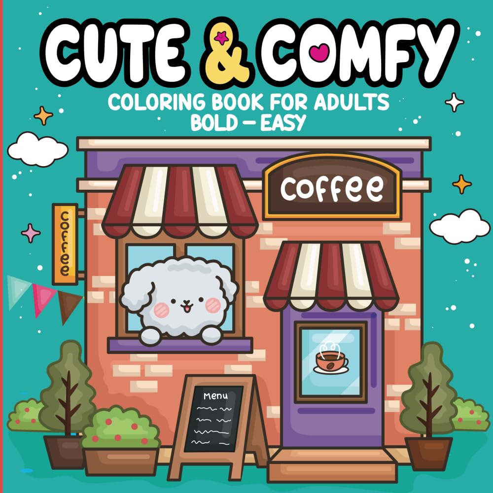 Cute & Comfy - Coloring Book for Adults
