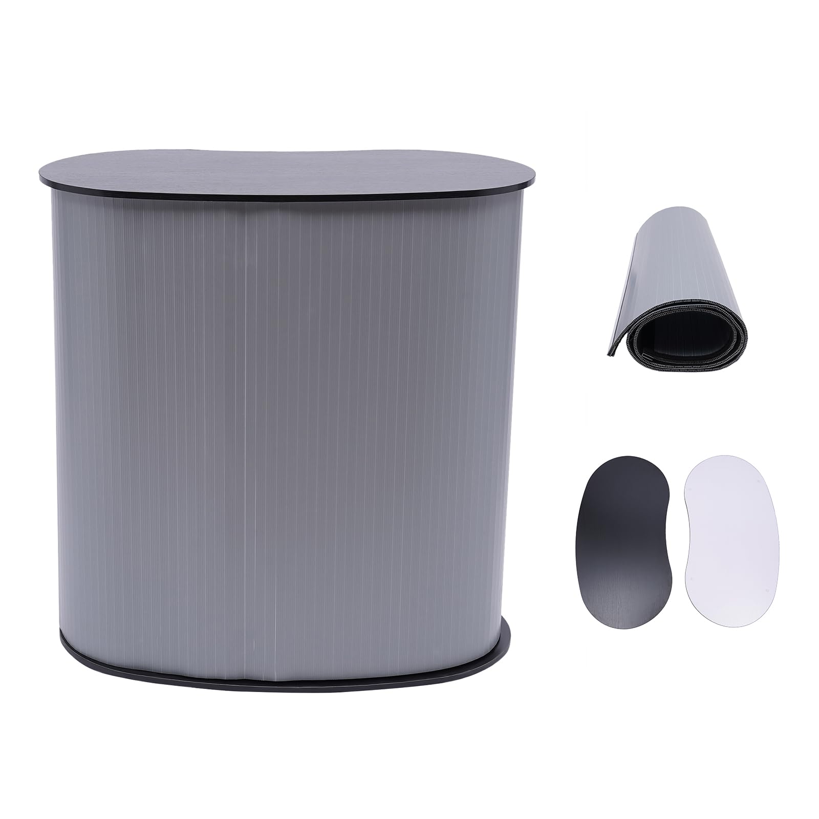 Espositore pop up per podio, portatile, banco per fiere, reception, reception, pannello di visualizzazione, 40 x 90 x 90 cm