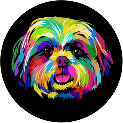 Miniatura 3 de I SHIH TZU NOT Dog Puppy Pup Adorable Dog Lover Watercolor PopSockets intercambiables PopGrip