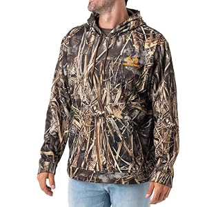 Realtree Men’s Camo Midweight Hunting Performance and Sherpa Hoodies Pullover
