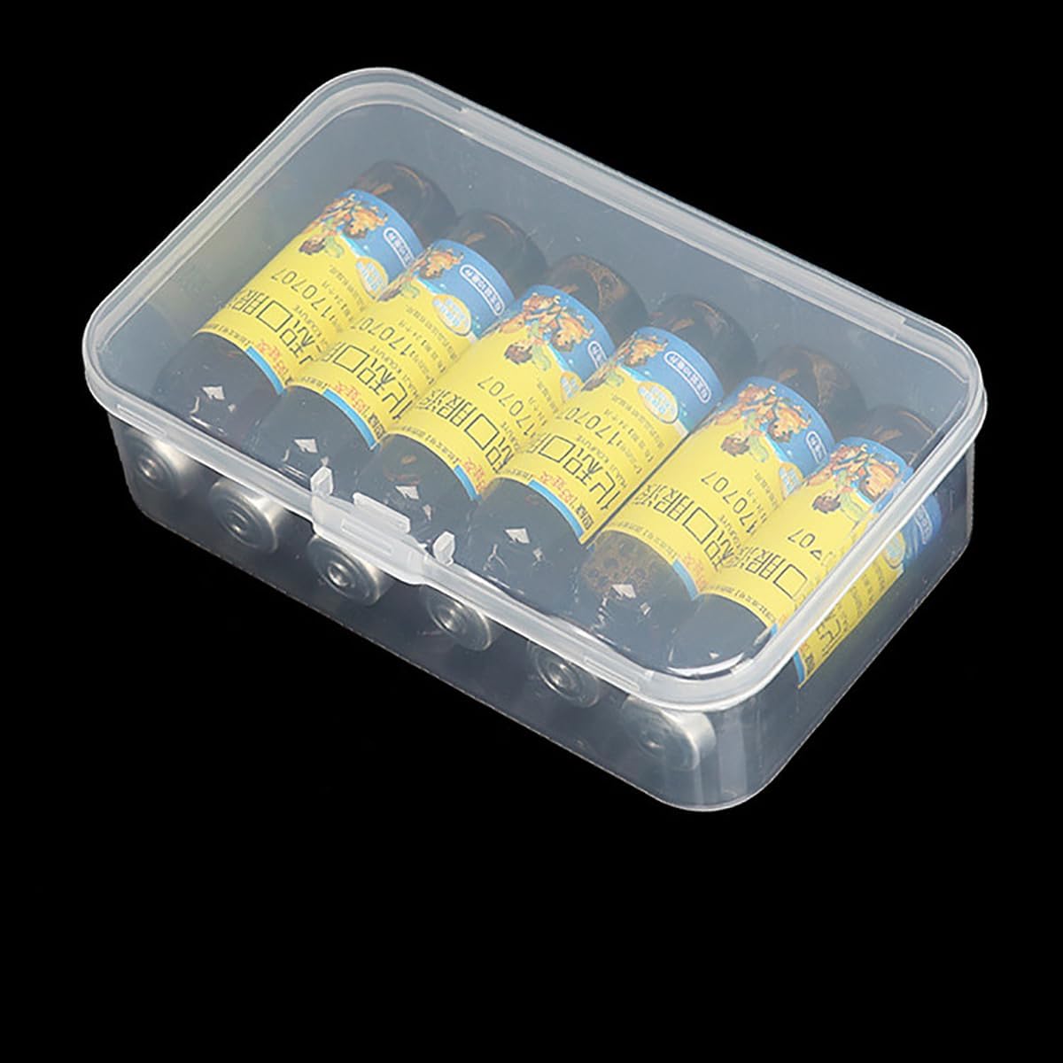 12 pcs Clear Plastic Box Containers (4.65" x 2.84" x 1.38 inch), Organizer Storage Box for Small items, Rectangular Storage Containers, Small Bead Organizer