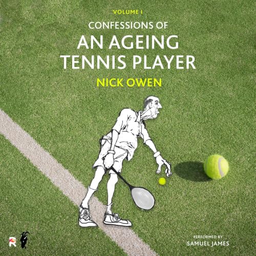 Diseño de la portada del título The Confessions of an Ageing Tennis Player