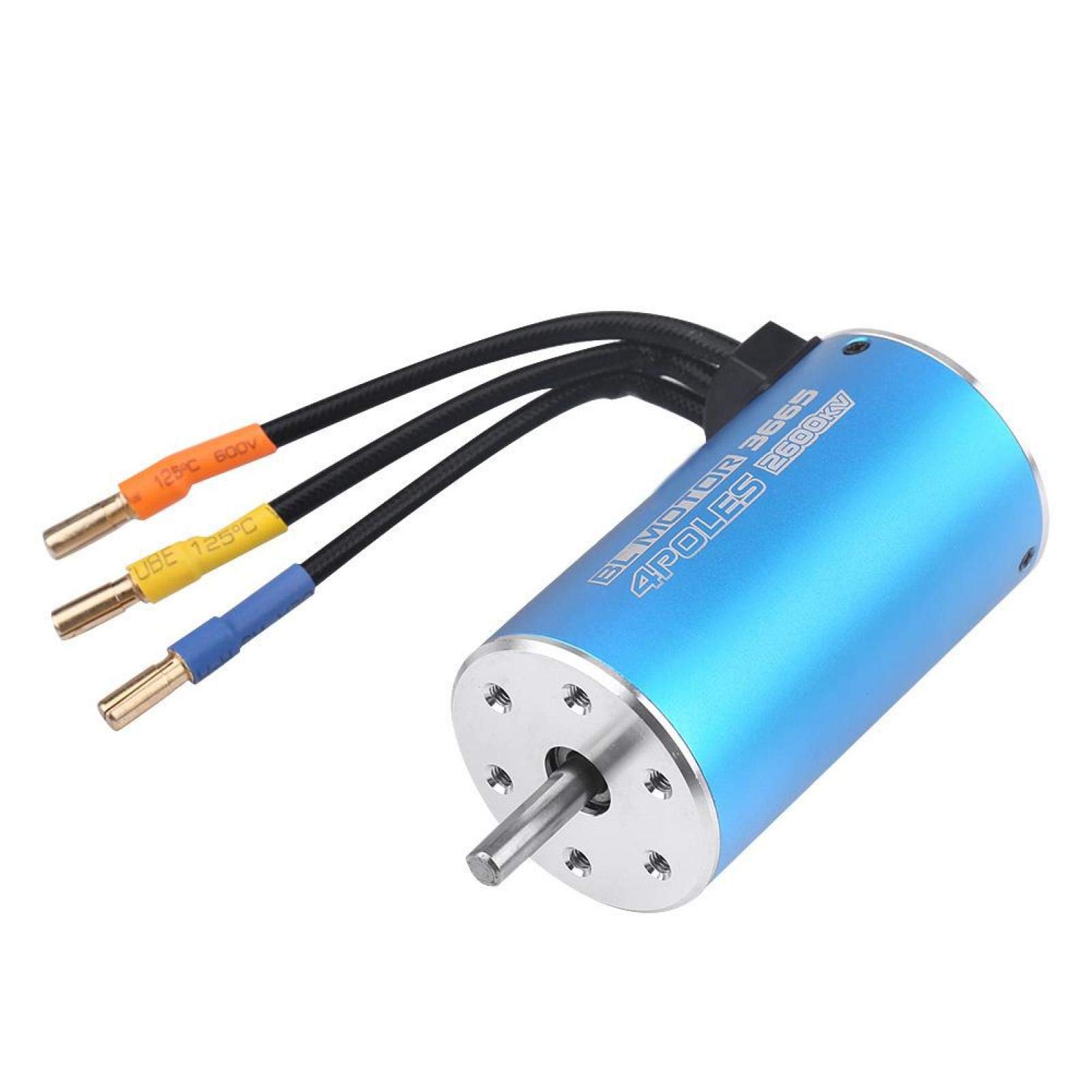 Dilwe Motor sin escobillas 2600KV, 4 RC Barco Motor sin escobillas Accesorios para Barcos y Coches de Control Remoto