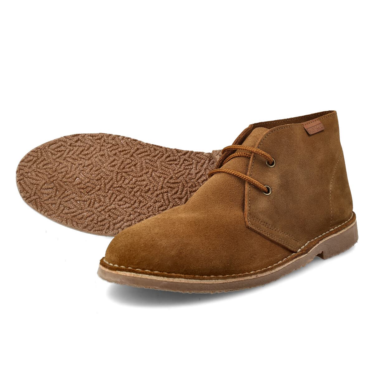 Bottes Safari Desert en Cuir pour Hommes et Femmes. Fabriqué en Espagne. Bottines Chaussure Chukka Sport. Fermeture en Dentelle. Semelle en Caoutchouc