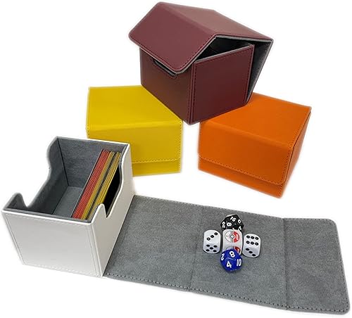 Miniatura 7 de SXTT MTG - Caja grande para cartas para comandante, compatible con MTGTCGCCG, funda magnética para tarjetas de juego (verde)