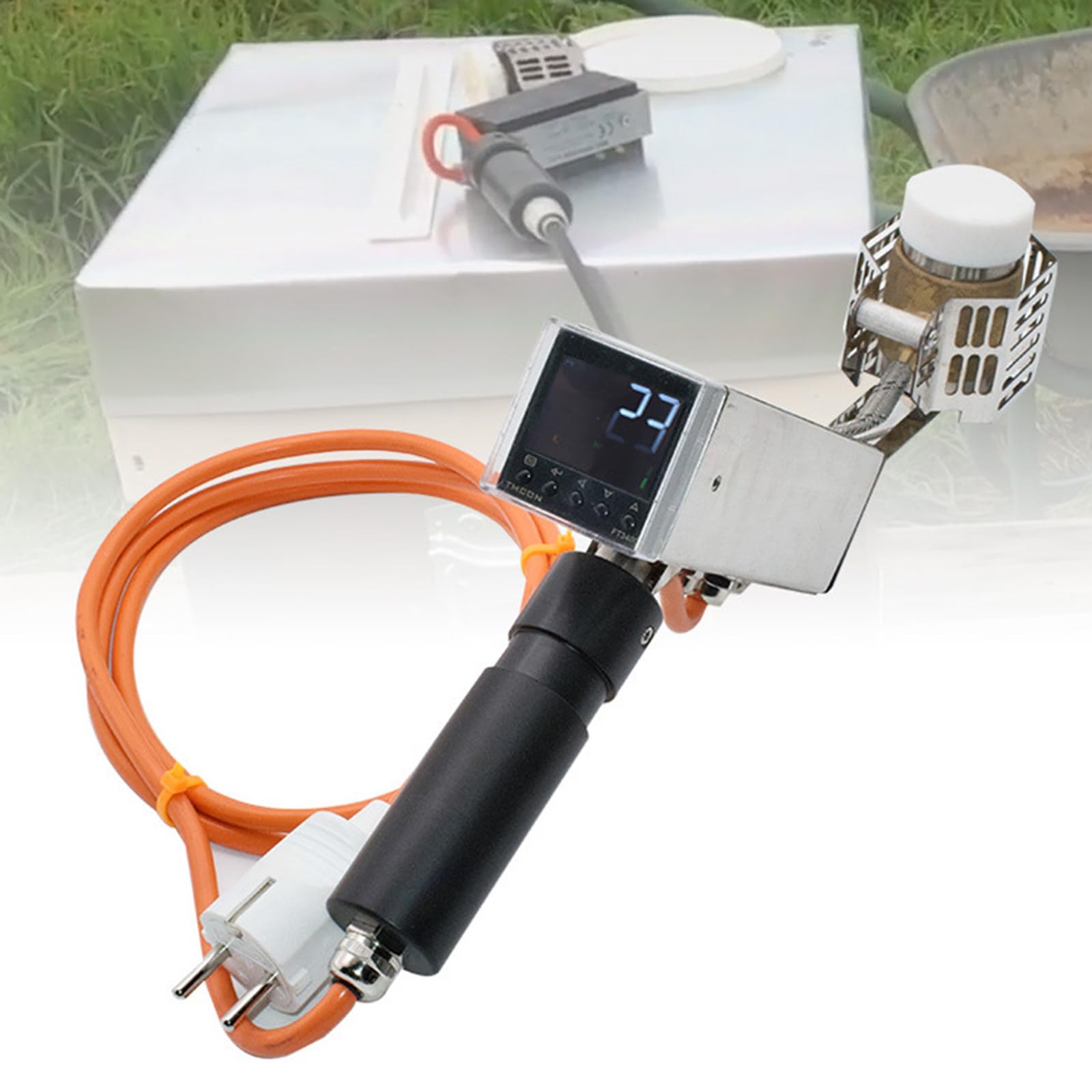 KJZQXYX Oxalic Acid Vaporizer, Beehive Varroa Mite Equipment, HD LED Color Screen Display/PID Constant Temperature Controller, for Farm