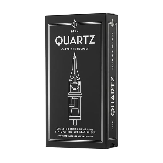 Peak - Quartz Cartridge Tattoo Needles - 1207RL - Single-Use Cartridges for Safe Professional Tattooing, Disposable & Sterile Tattoo Supplies (Box of 20)