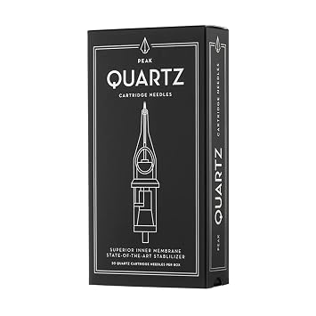Peak - Quartz Cartridge Tattoo Needles - 1207RL - Single-Use Cartridges for Safe Professional Tattooing, Disposable & Sterile Tattoo Supplies (Box of 20)