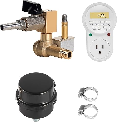 Miniatura 8 de VEVOR Aireador de estanque potencia de 550 W 52 CFM para lago de hasta 3 acres de 50 pies kit de aireación de estanque incluye compresor y