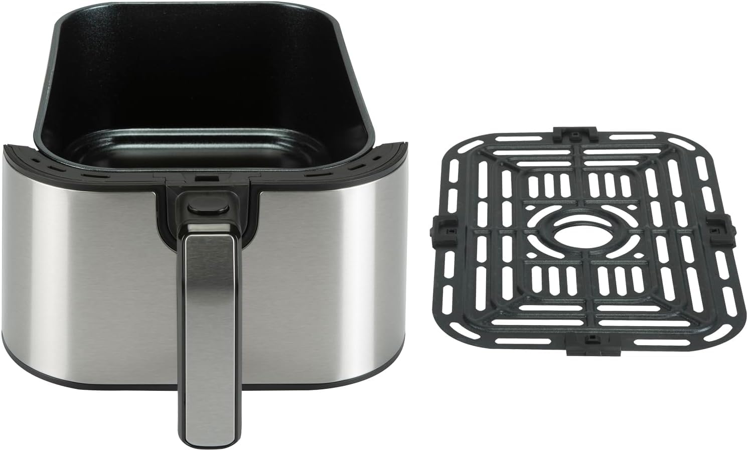 BOURGINI Pro Keramische luchtfriteuse, PFAS-vrij, C6, PFHxA, PTFE, PFOA en BPA, 35% compacter, voor thuis zonder giftige stoffen (5 liter - beige