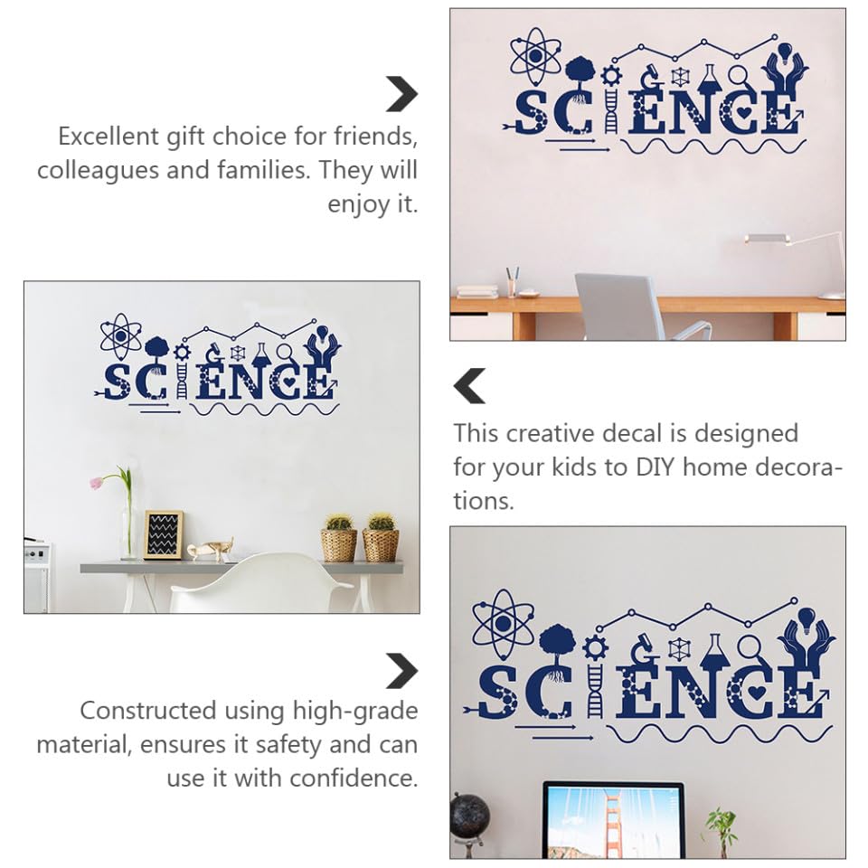 Vinilo decorativo científico adhesivo pared 99x42 cm PVC miniatura 3