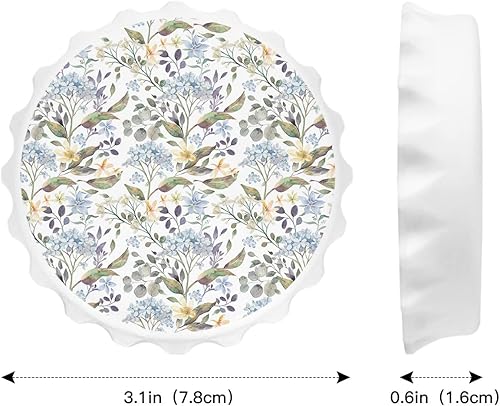 Miniatura 2 de Abrebotellas de cerveza con diseño de flores francesas, imanes para nevera, hojas de plantas de hierbas vintage para primavera y verano, adhesivo