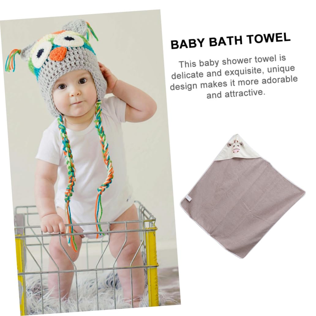 Abaodam Serviette de Bain à Capuche pour Bébé et Tout-Petit, en Tissu Doux, Légère et Confortable, Motif Cartoon, Pratique à Emporter
