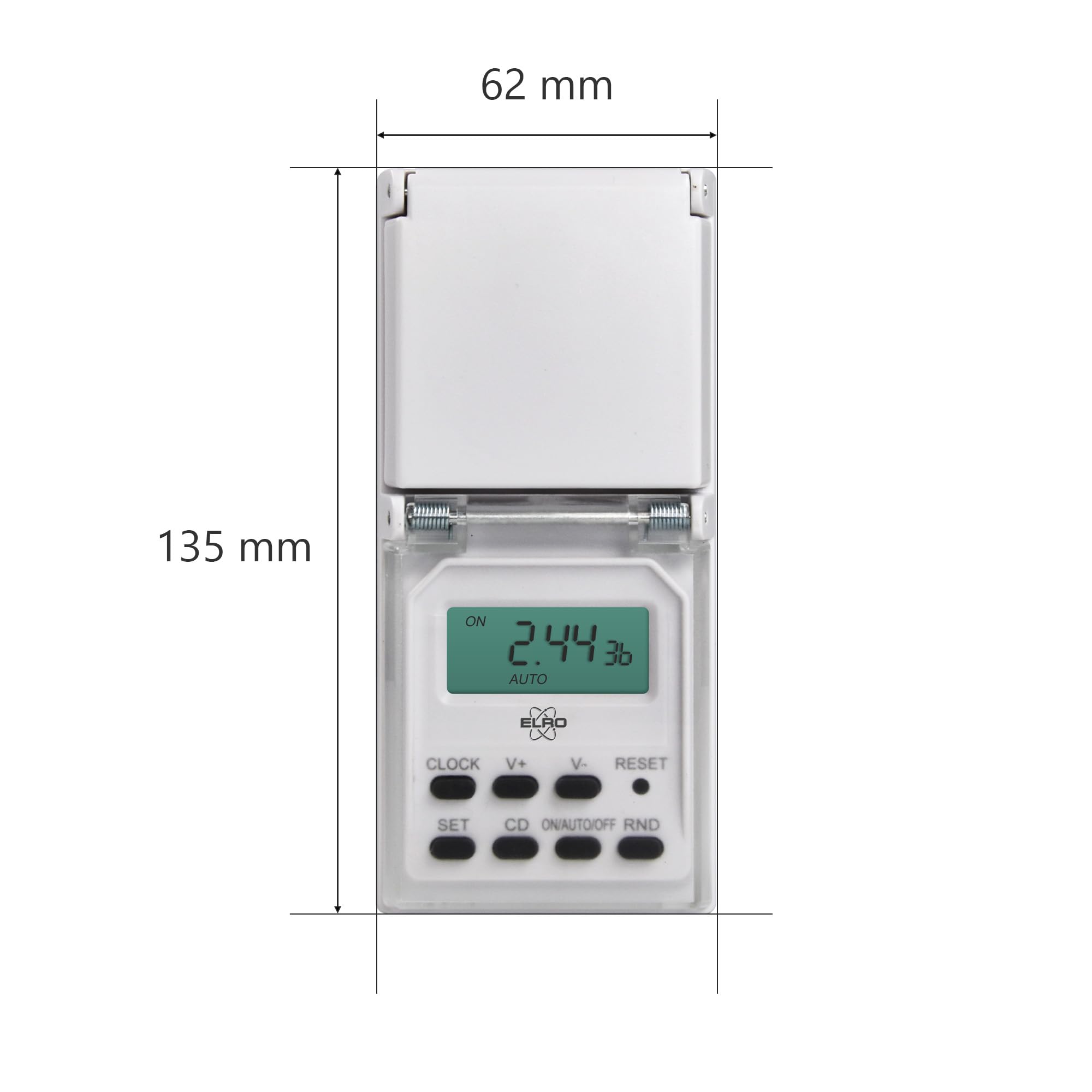 Maclean MCE30 - Programmeerbare digitale timer met Penaarde - 3600W