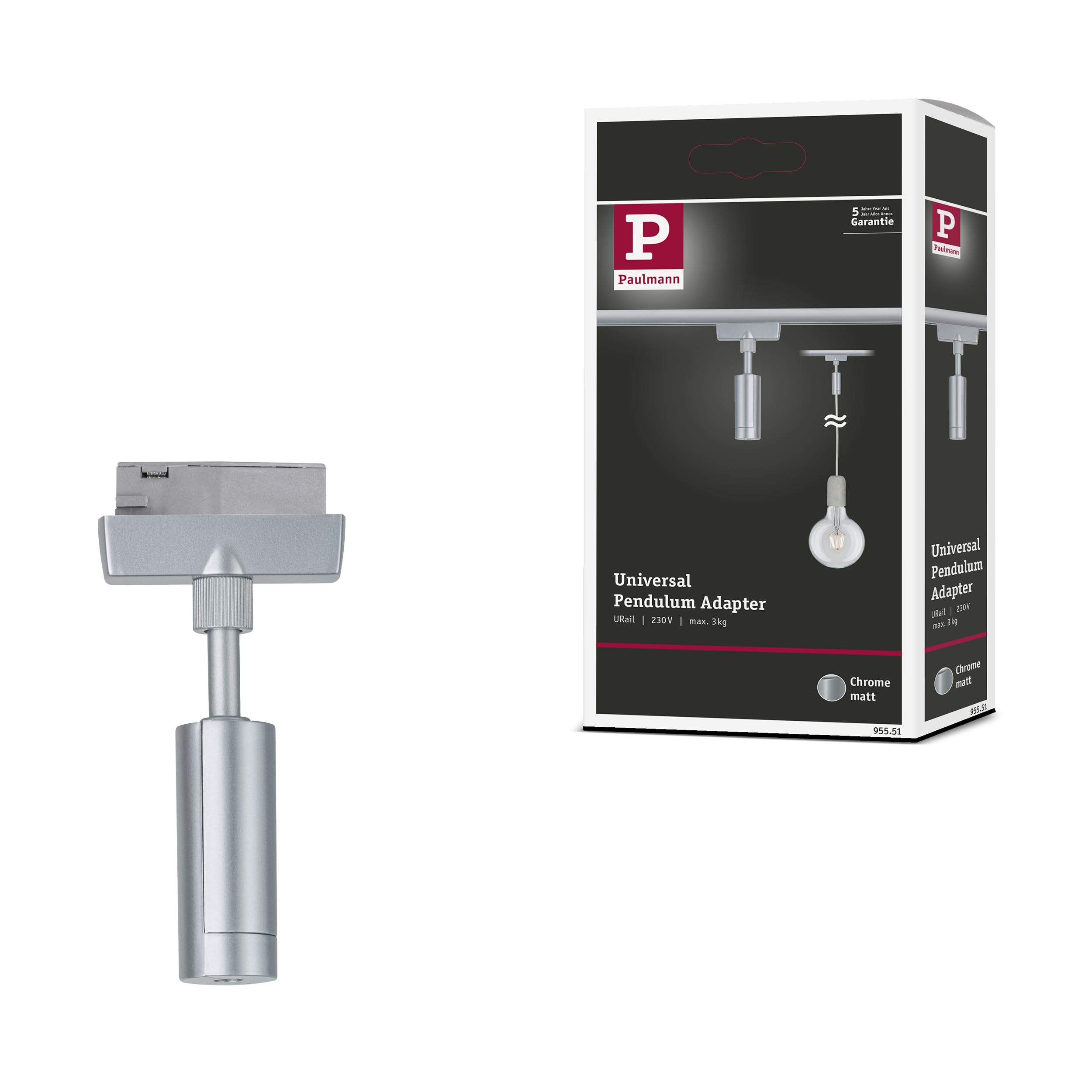 Paulmann Urail Pendant Adapter 50W Chrome
