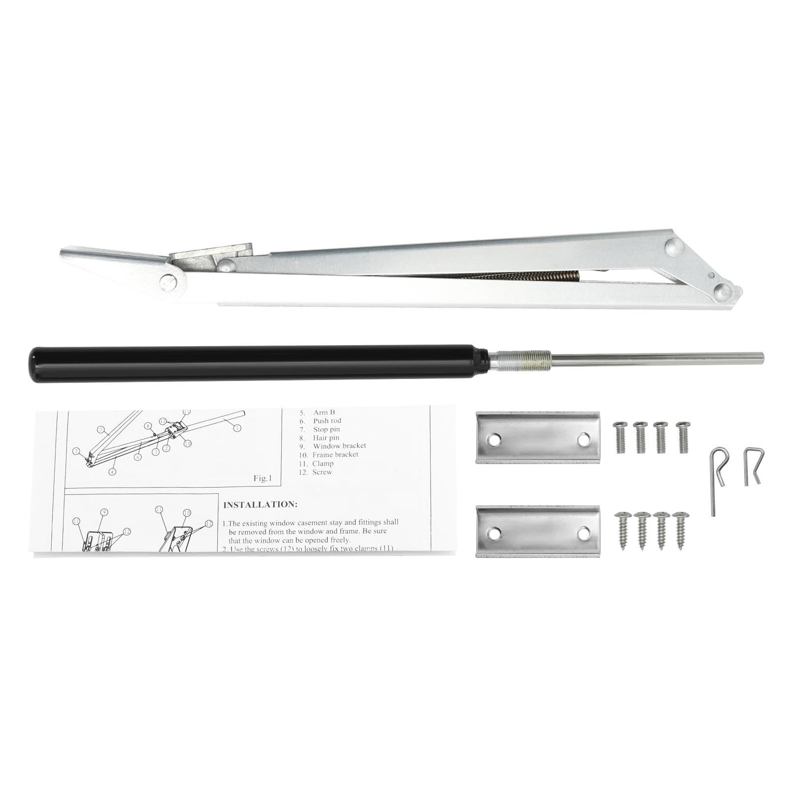 Ouvre-fenêtre automatique pour serre, en alliage d'aluminium, pour serres, lève-vitres, serres, ouverture automatique, kit d'ouverture de ventilation activé par la chaleur, pour serres et châssis