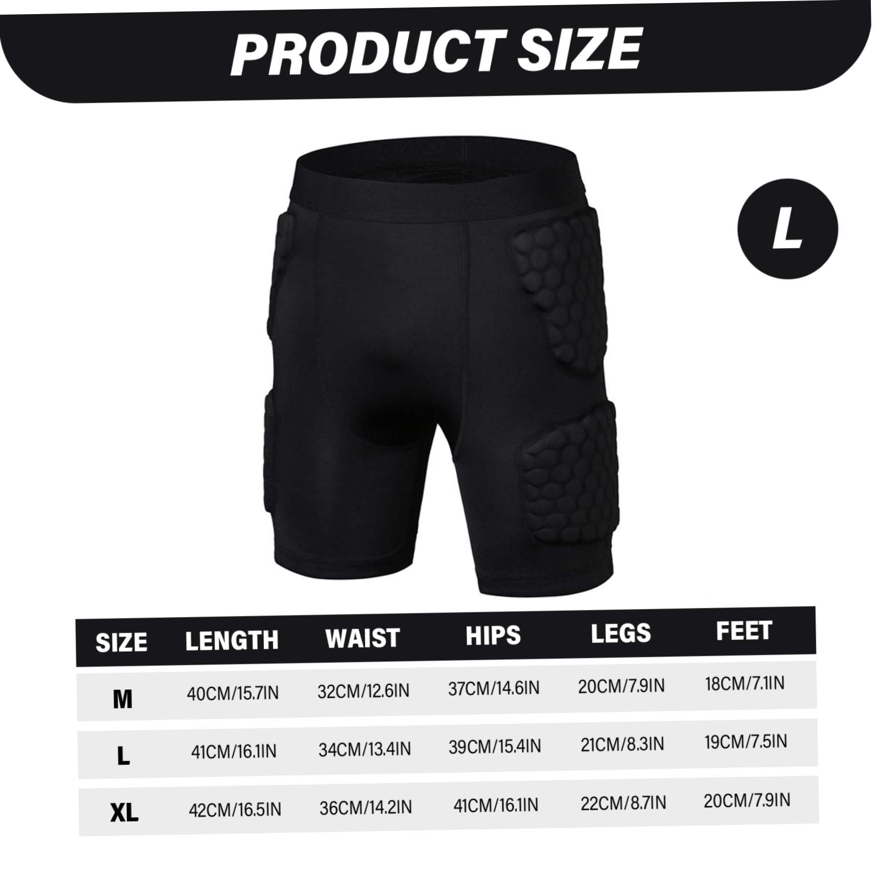 Ceinture de Football 5 Coussinets pour Hommes, Short de Compression Respirant à séchage Rapide pour Le Basket-Ball et Le Baseball