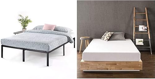 Miniatura 2 de Best Price Mattress - Base de cama metálica de 14 pulgadas, base de colchón con listones de acero de alta resistencia (no requiere somier) y colchón