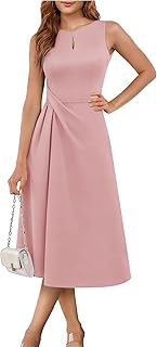 Fall Wedding Guest Dresses for Women 2025 Midi A Line Formal Cocktail Dress for Gowns and Evening